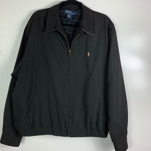 Gently used Men’s XL black polo jacket.